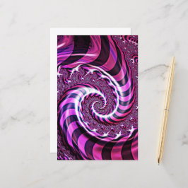 ピンクと黒のスパイラル紙シート