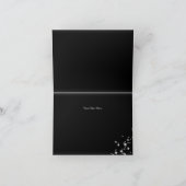 ピンクと黒のスパークルサンキューカード サンキューカード (内部)