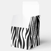 ピンクと黒のゼブラ印刷ブライダルシャワーの好意ボックス フェイバーボックス (オープン)