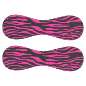 ピンクと黒のゼブラ印刷 ソフトボール (パネル)
