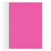 ピンクと黒のダマスクのテーブル番号カード (内側 (右))