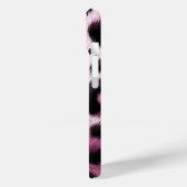 ピンクと黒のヒョウ柄ファーアニマルプリントスポット Case-Mate iPhoneケース (裏面 / 左)