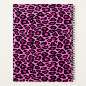 ピンクと黒のヒョウ柄 | カスタマイズ プランナー手帳 (裏面)