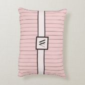 ピンクと黒のピンスリップアクセント枕 アクセントクッション (裏面(縦))