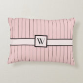 ピンクと黒のピンスリップアクセント枕 アクセントクッション (裏面)