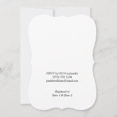 ピンクと黒のファーム動物の女性のカーボーイ赤ちゃんシャワー 招待状 (裏面)