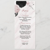 ピンクと黒のフローラ結婚ー メニュー (正面)