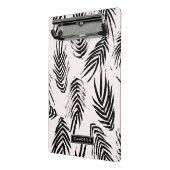 ピンクと黒のブラシパーム離れのパターン ミニクリップボード (アングル2)