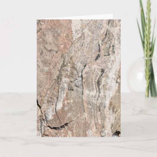 ピンクと黒のヘードロック堆積物 カード (正面)