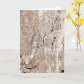 ピンクと黒のヘードロック堆積物 カード (黄色い花)