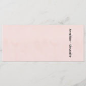 ピンクと黒のマーブルテーマ メニュー (裏面)