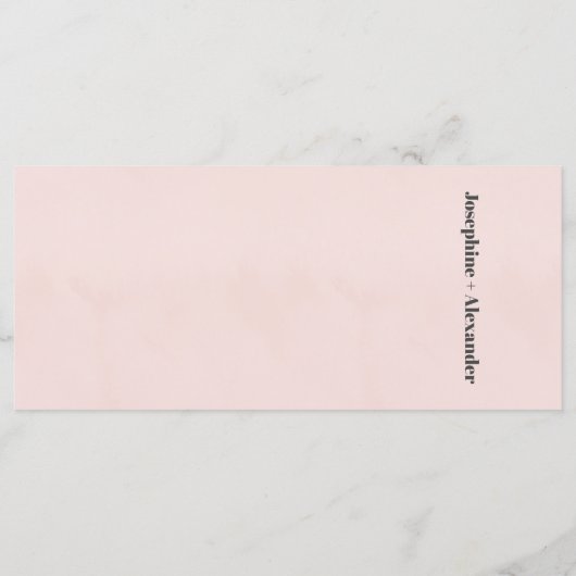 ピンクと黒のマーブルテーマ メニュー (裏面)