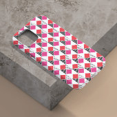 ピンクと黒の三角形のパターンの美観 Case-Mate iPhoneケース