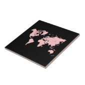 ピンクと黒の地図 タイル (側面)