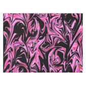 ピンクと黒の大理石 テーブルクロス (正面(横))
