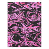 ピンクと黒の大理石 テーブルクロス (正面)