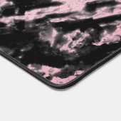 ピンクと黒の大理石 デスクマット (コーナー)