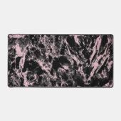 ピンクと黒の大理石 デスクマット (正面)