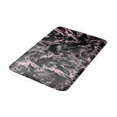 ピンクと黒の大理石 バスマット (アングル)