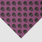 ピンクと黒の小さなスカルパターンハロウィーン 薄葉紙 (詳細)