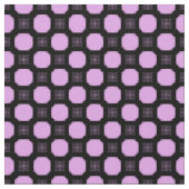 ピンクと黒の幾何学的オーナメント。 ファブリック (クローズアップ)