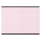 ピンクと黒の弓の布テーブルクロス テーブルクロス (正面(横))