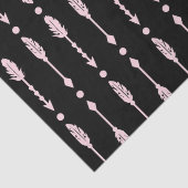 ピンクと黒の矢印ワイルドワン誕生日パーティー 薄葉紙 (詳細)