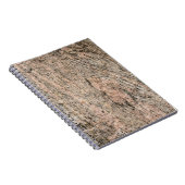 ピンクと黒の花崗岩の岩の堆積物 ノートブック (右側)