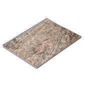 ピンクと黒の花崗岩の岩の堆積物 ノートブック (左側)