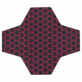 ピンクと黒の花房 サッカーボール (フラット)