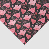 ピンクと黒の蝶 薄葉紙 (詳細)