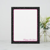 ピンクと黒の降雪レターヘッド (スタンド正面)