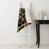 ピンクと黒のAchilleaフラクタル・アート シェルパブランケット (インサイチュ)