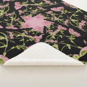 ピンクと黒のAchilleaフラクタル・アート シェルパブランケット (3/4)