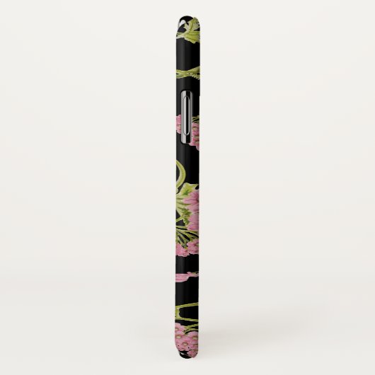 ピンクと黒のAchilleaフラクタル・アート Case-Mate iPhoneケース (裏面/右)