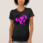 ピンクと黒犬 Tシャツ (正面)