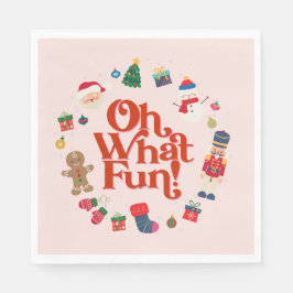 ピンクどのようなおもしろいクリスマス誕生日テーブルデコール スタンダードランチョンナプキン