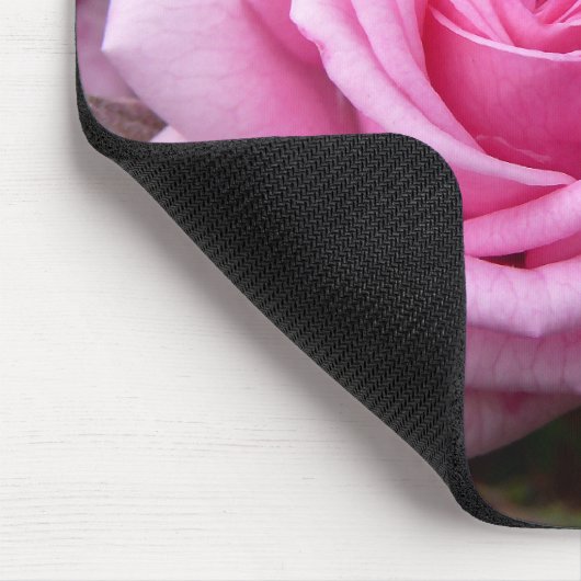 ピンクによってはマウスパッドの赤いバラの装飾のギフトが開花します マウスパッド (コーナー)