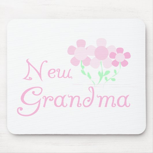 ピンクによっては新しい祖母が開花します マウスパッド (正面)