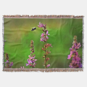 ピンクによってはNの蜂の泡ブランケットが開花します スローブランケット