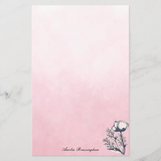 ピンクにインキアートポピーグラデーションズ (正面)