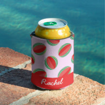 ピンクにスライスしたスイカ模様