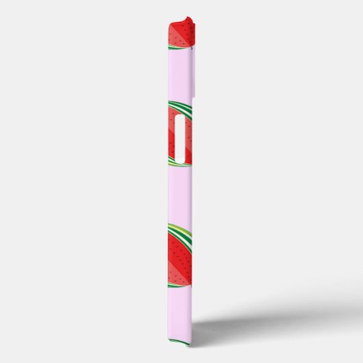 ピンクにスライスしたスイカ模様 Case-Mate iPhoneケース (裏面 / 右)