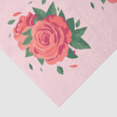 ピンクにバレンタインのティッシュピンクのバラ 薄葉紙 (詳細)
