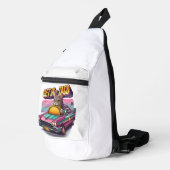 ピンクに乗った猫のフェスタ スリングバッグ (右コーナー)