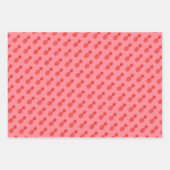 ピンクに可愛いパイナップル柄 ラッピングペーパーシート (正面3)