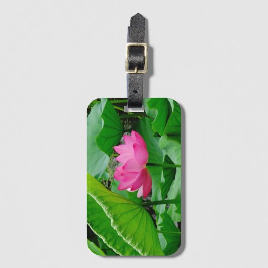 ピンクに咲く春 ラゲッジタグ (正面縦)