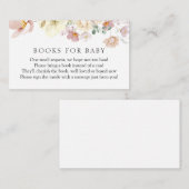 ピンクに咲く花の本ベビー エンクロージャーカード (正面/裏面)