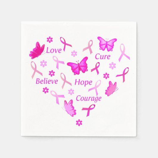 ピンクに戻る スタンダードカクテルナプキン (正面)