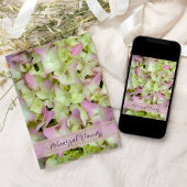 ピンクのあじさい花結婚のリハーサルディナー 招待状